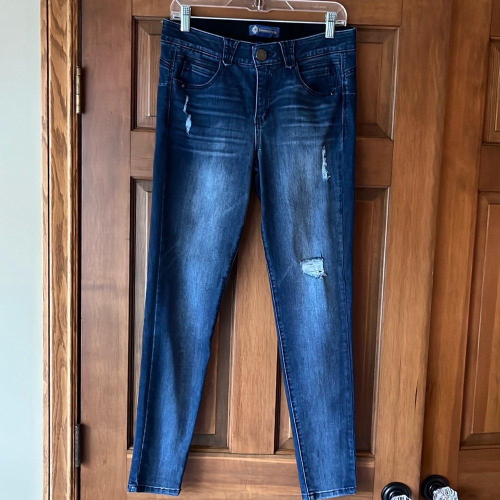 Democracy Ab Technology Skinny Jeans with distressing